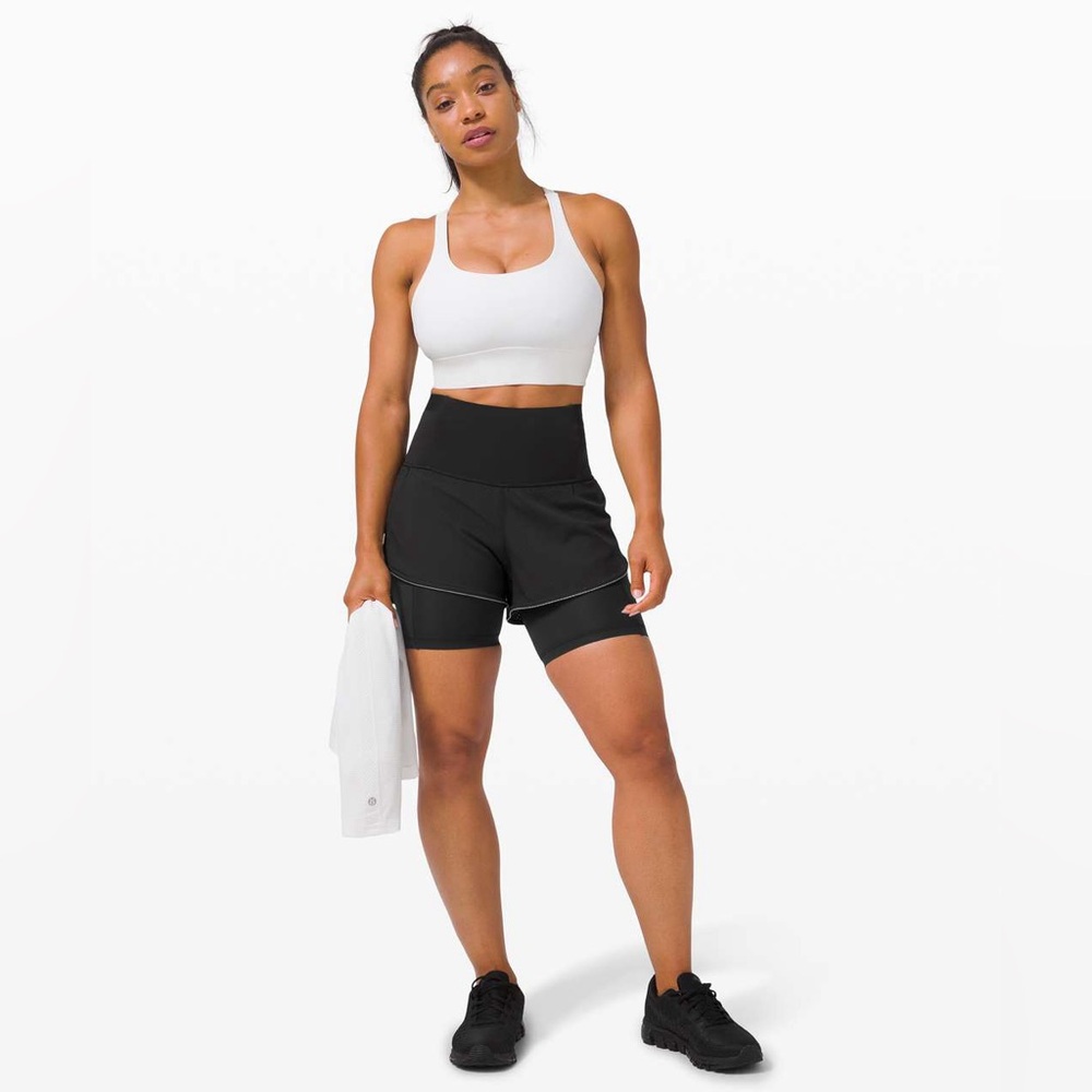 Lululemon Fast and Free 2-in-1 Short Elite:
Black